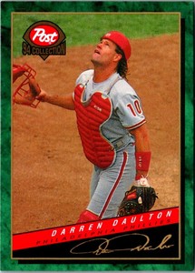 1994 Post Cereal Darren Daulton #9 Philadelphia Phillies