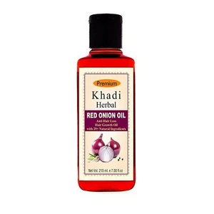 Khadi Herbal Red Onion Hair oil for Help Hair Growth & Controls Hair Fall - 210M - Picture 1 of 6