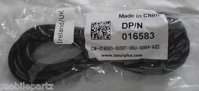 Dell 3-Pin UK Plug Power Cord IEC to C13 Plug Kettle Lead for PC Monitor Printer - Image 1 of 2