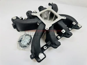 LS1/LS2/LS6 Carbureted Intake Manifolds Black Aluminum Single Plane HotStreetRod - Foto 1 di 4