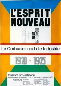 Original vintage poster EXPO 1987 LE CORBUSIER L ESPRIT NOUVEAU 1920-25 Max Bill - Picture 1 of 1