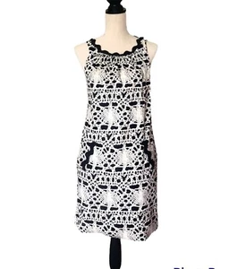 Vivienne Tam Beige and Black Sleeveless Dress Size 6 - Picture 1 of 7