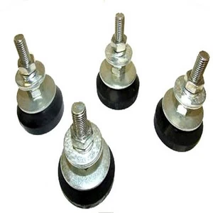 AIR CONDITIONER ANTI VIBRATION SET OF 4 RUBBER FEET / STAND 280KG ROUND ADJUST - Picture 1 of 1