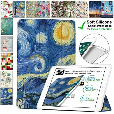 iPad 5th 6th Gen Case A1822 A1823 A1954 A1893 Soft Transparent Cover Stary Night - Image 1 of 4