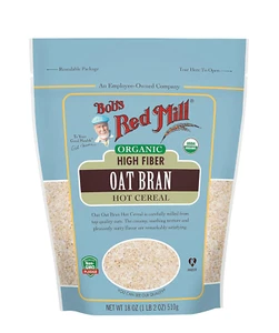 Bob'S Red Mill Organic High Fiber Oat Bran Hot Cereal, 18-Ounce - Picture 1 of 11
