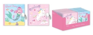 Girls Secret Lockable Notebook Diary with Padlock & Key Unicorn or Mermaid - Picture 1 of 1