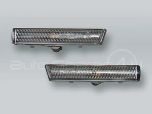DEPO Clear Fender Side Marker Lights PAIR fits 1995-2001 BMW 7-Series E38 - Picture 1 of 2