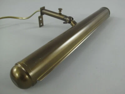 Bilderleuchte Vintage Messing brüniert Wandlampe verstellbar B.33cm Antik Stil - Bild 1 von 4
