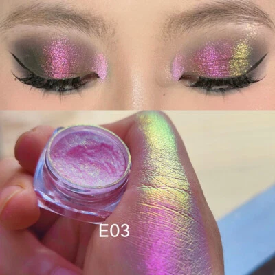 Multi Chrome Eyeshadow Pigments  Lasting Chameleon Glitter Liquid Eye Shadow - Image 1 of 4