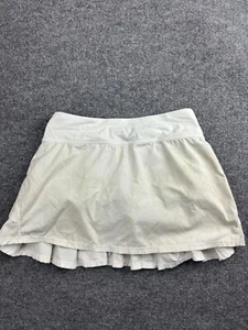 Ivivva Athletica Lululemon Skort Youth Girls 14 White Tennis Skirt Shorts Mini - Picture 1 of 8