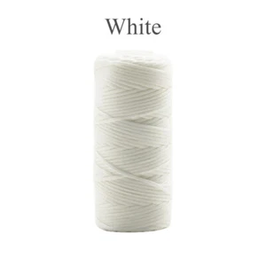 0.8mm Thickness Flat Waxed Thread Hand Stitching Leather Craft Sewing Line 50M - Picture 1 of 32