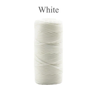 0.8mm Thickness Flat Waxed Thread Hand Stitching Leather Craft Sewing Line 50M - Image 1 of 4