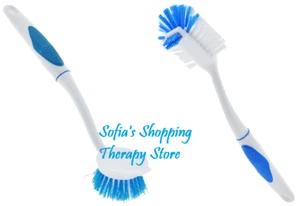 Kitchen Long Neck Dish Brush 2 Pack Cleaning Pan Toilet Scrub Washing Lot - Picture 1 of 4