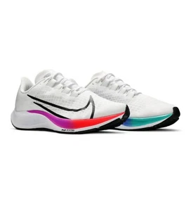 Nike Air Zoom Pegasus 37 White Violet Running Shoes BQ9646-103 Men's Size 12 NEW - Picture 1 of 5