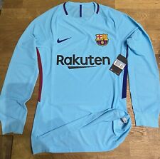2017-18 Barcelona Player Issue Away L/S Shirt CL Nike *BNWT* M Jersey