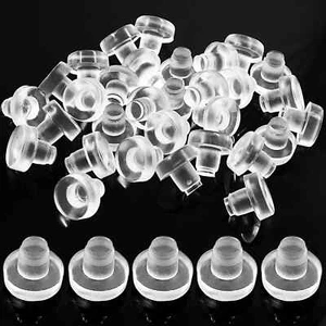 Litoexpe Glas Tischplatte Stoßstangen mit Stiel, 30 Stück klare Gummigreifer A... - Bild 1 von 2