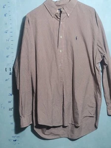 VTG Ralph Lauren Blake Button Up Shirt L Red - Picture 1 of 8
