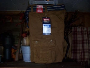 WRANGLER BOYS CASUAL DRESS CARGO SHORTS SIZE 6 REGULAR COLOR BROWN SUMMER NEW - Picture 1 of 1