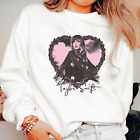 Taylor Pink Heart Swift Gift For Swiftie  Fan Crewneck Sweater Sweatshirt WHT