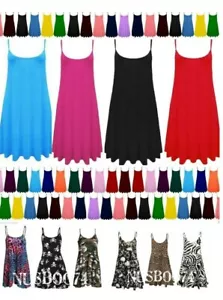 Camicia donna cami pattinatore svasata donna gilet swing mini abito estivo - Foto 1 di 28