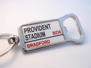 BRADFORD BULLS STADIUM BADGE STREET ROAD SIGN BOTTLE OPENER KEYRING GIFT - Picture 1 of 1