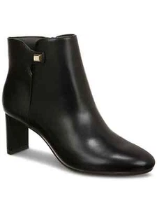 Alfani Paam Womens Zipper Blade Heel Ankle Boots Black Faux Leather US Size 11 M - Picture 1 of 3