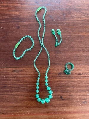 Conjunto completo de joias verdes de substituição Pretty Pretty Princess - Imagem 1 de 3