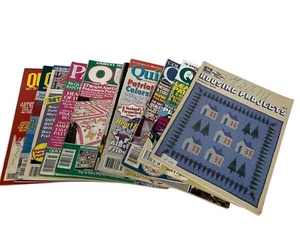 Vintage Quilting Magazine Lot Of 11 Patterns Ideas Projects - Picture 1 of 4