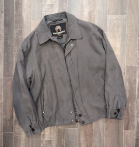 Weatherproof Men's Dark Gray Suede Jacket Size Large - Picture 1 of 8