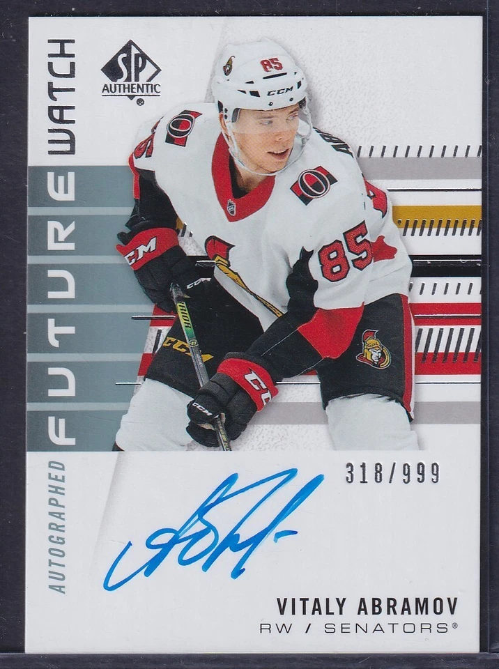 VITALY ABRAMOV - 2019 SP Authentic Future Watch Auto #180, /999 - Image 1 of 1