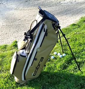 LAST ONE! Brand New 'Cobra' Ultralight Pro golf carry/stand bag bronze/black - Picture 1 of 16