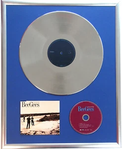Bee Gees Alone gerahmte CD Cover +12" Vinyl goldene/platin Schallplatte - Bild 1 von 1