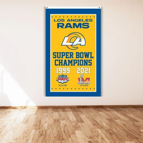 Los Angeles Rams 3x5 ft Banner Super Bowl LVI Champs NFL LA Winners Flag Cover