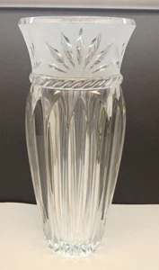 Vintage CRISTAL d'ARQUES France Vase 'Carthage' Design 10 3/4" Tall Lead Crystal - Picture 1 of 6
