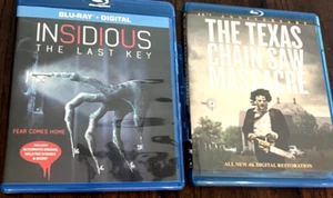 Texas Chainsaw Massacre (40th Anniversary) & Insidious The Last Key Blue Ray Set - Picture 1 of 9