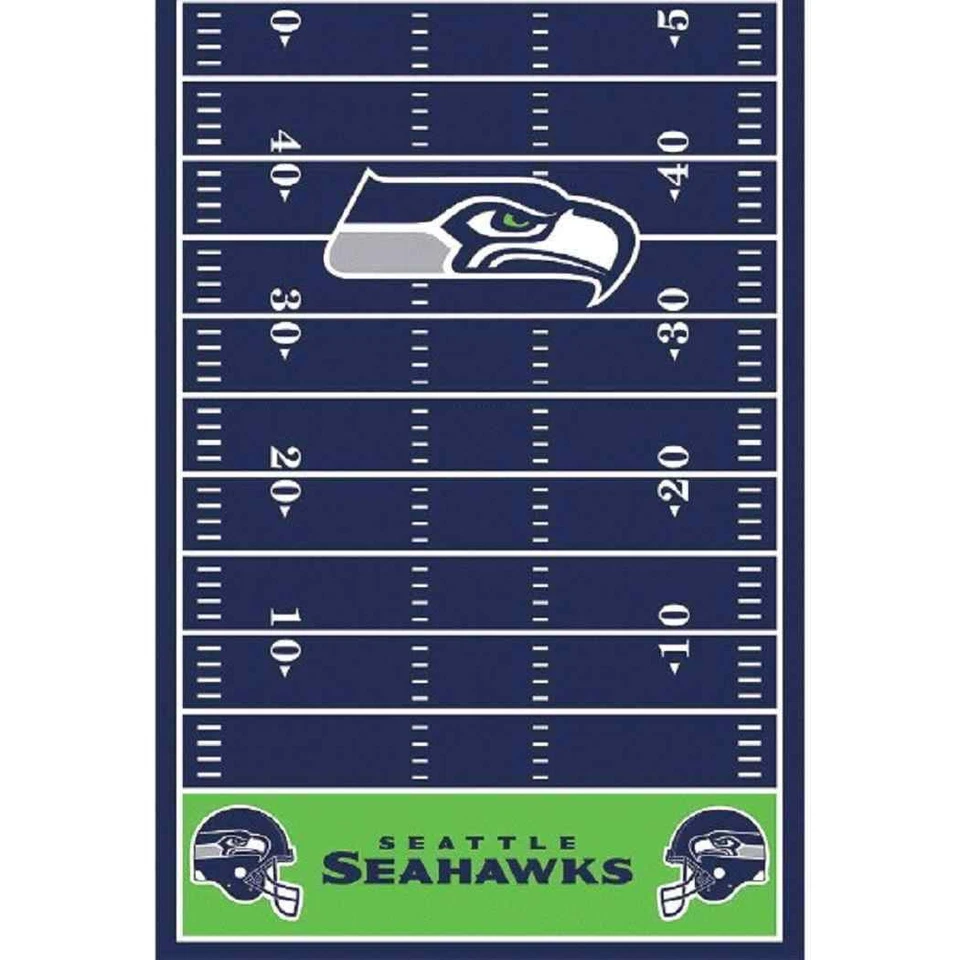 Seattle Seahawks NFL Profesional Fútbol Deportes Fiesta Decoración Plástico Mantel Foto 1 de 1