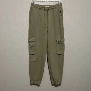 Brave Soul Utility Cargo Joggers Olive Green Size Large - Picture 1 of 11
