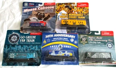 SEATTLE MARINERS SGA TRAIN CAR LOT (5) SEALED FELIX DAVE NIEHAUS MOOSE SAFECO+ - Image 1 of 4