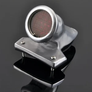 Universal LED Tail Brake Light Chrome for Harley Bobber Chopper Cafe Racer - Picture 1 of 11