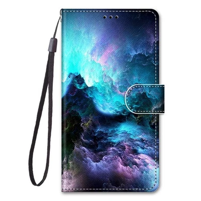 Bling Cloud Wallet Cover Case For S25 S24 17 16 Xiaomi Redmi Realme Moto OPPO - Image 1 of 4