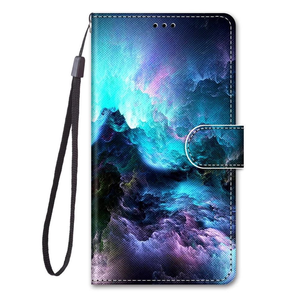 Funda de teléfono billetera nube brillante para Google Pixel Honor Magic Huawei Sony Nokia 1S Foto 1 de 4