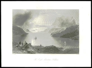 IMPRESIÓN ANTIGUA IRLANDA 1840 Vista de LOS ASESINOS DE MONTAÑA ÁGUILA Connemara (173) - Imagen 1 de 1
