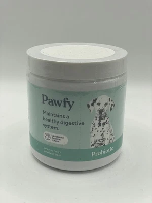 Pawfy Probiotic Dog Supplements 4 oz 30 Chews Chicken Flavor Exp 02/2026 New