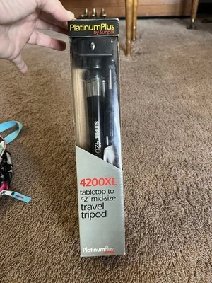 Sunpak - PlatinumPlus 4200XL 42" Tripod - Black - Image 1 of 4