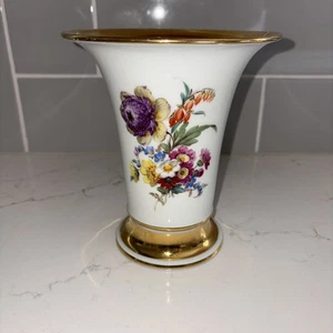 "Florero Meissen siglo XIX 6,25"" firmado" - Imagen 1 de 7