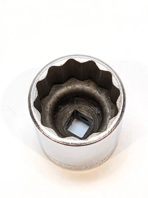 Snap On 工具 1-1/2 英寸插座 1/2 英寸驱动器 12 点 SAE 常规深度美国制造 SW481 — 第 1/4 张图片