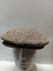 Vintage Men's Tweed Scali Cap cabbie Hat Made In USA size M - Picture 1 of 8