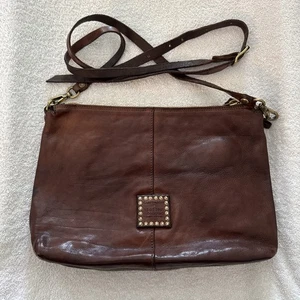 Campomaggi Italy Vintage Braun Leder Crossbody Schultertasche Tasche - Bild 1 von 18