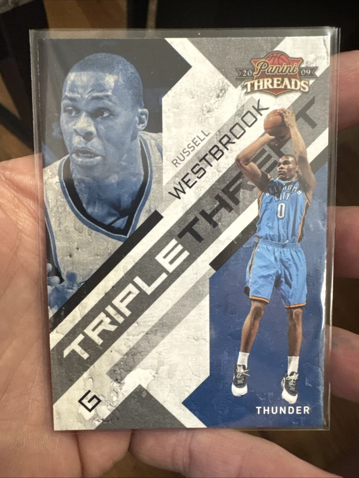 2009-10 Panini Threads - Triple Threat Russell Westbrook #10 - Image 1 of 2