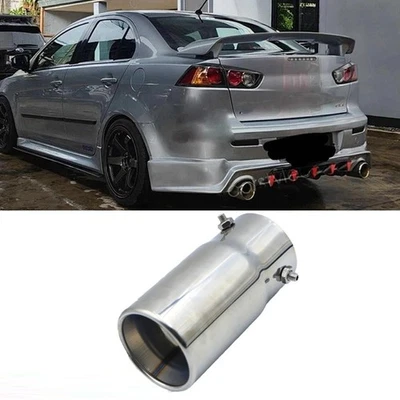 For Mitsubishi Mirage 1.5" to 2.7" Exhaust Pipe Tip Rear Tail Throat Muffler Foto 1 de 4